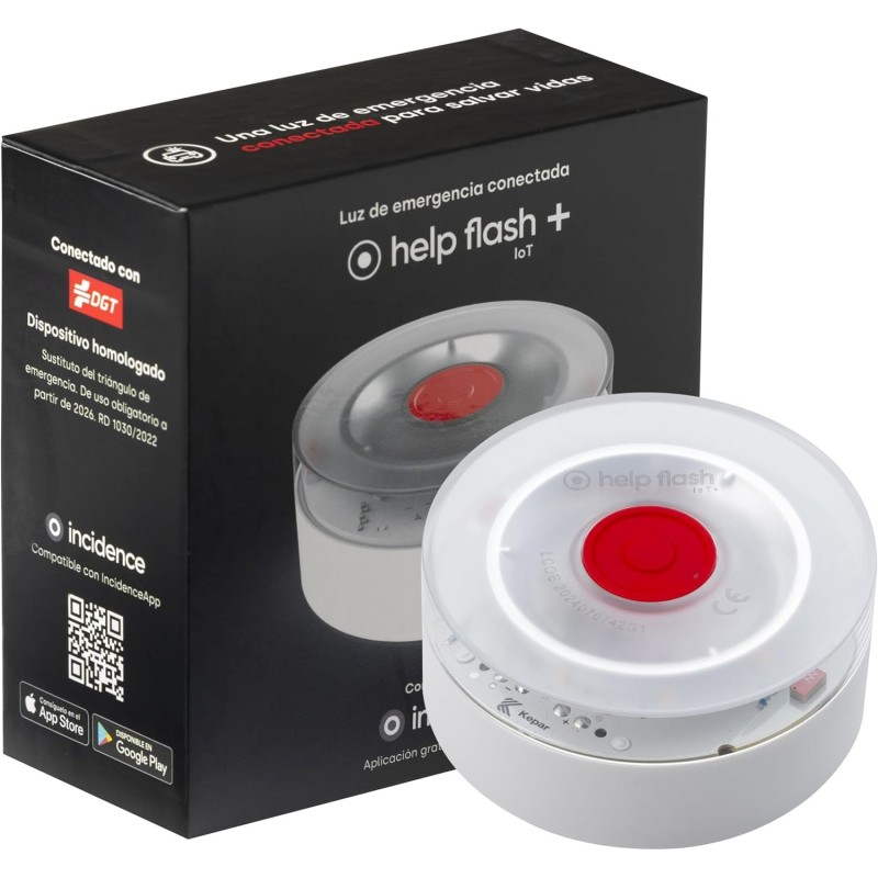 Luz de Emergencia V16 Help Flash IoT+ con Geolocalización Luz de Emergencia V16 Help Flash IoT+ con Geolocalización