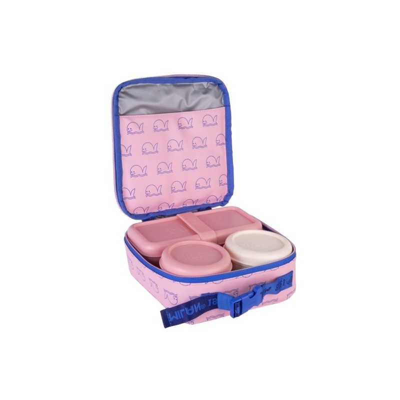 Milan 460 Bolsa Isotérmica Porta Alimentos 3,9L Color Rosa/Azul Milan 460 Bolsa Isotérmica Porta Alimentos 3,9L Color Rosa/Azul