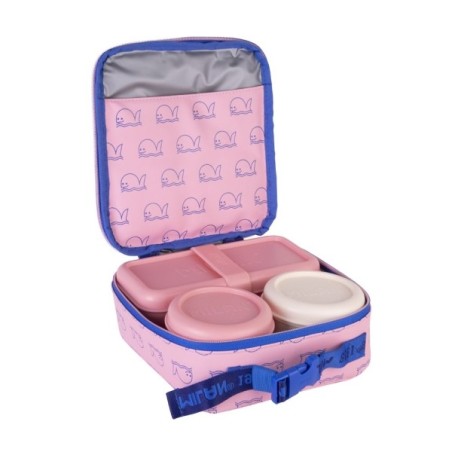 Milan 460 Bolsa Isotérmica Porta Alimentos 3,9L Color Rosa/Azul
