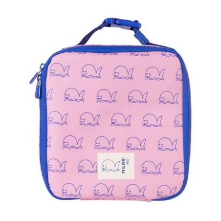 Milan 460 Bolsa Isotérmica Porta Alimentos 3,9L Color Rosa/Azul