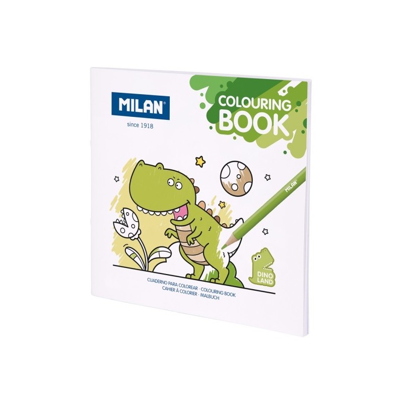 Milan Cuaderno para Colorear Dino Land Milan Cuaderno para Colorear Dino Land