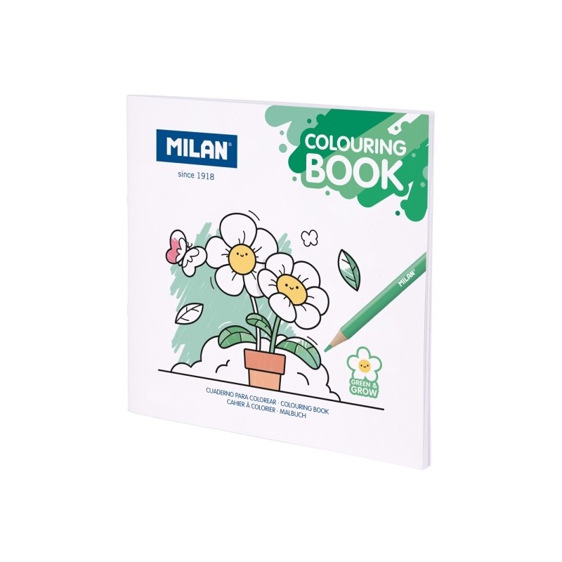 Milan Cuaderno para Colorear Green & Grow