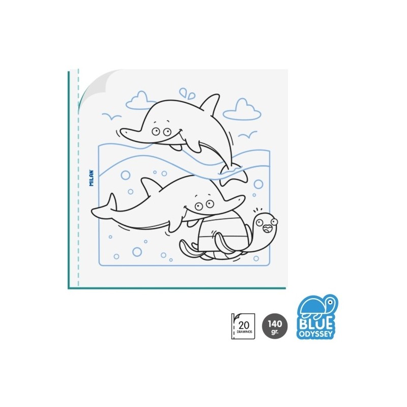 Milan Cuaderno para Colorear Blue Odyssey Milan Cuaderno para Colorear Blue Odyssey