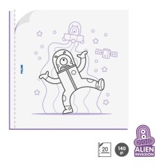 Milan Cuaderno para Colorear Alien Invasion
