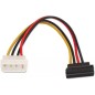 Cable Alimentación SATA Aisens A131-0160/ Molex 4 PIN Macho - SATA Hembra/ Hasta 54W/ 16cm Cable Alimentación SATA Aisens A131-0160/ Molex 4 PIN Macho - SATA Hembra/ Hasta 54W/ 16cm