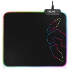 Alfombrilla Krom Knout RGB con Iluminación LED/ 320 x 270 x 3 mm