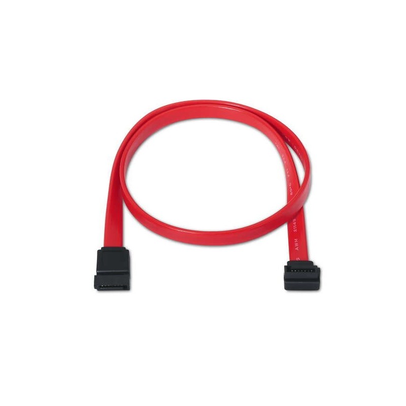 Aisens Cable SATA III Datos 6G Datos Acodado - 0.5m para Disco Duro SATA I - II - III SSD - Color Rojo Aisens Cable SATA III Datos 6G Datos Acodado - 0.5m para Disco Duro SATA I - II - III SSD - Color Rojo