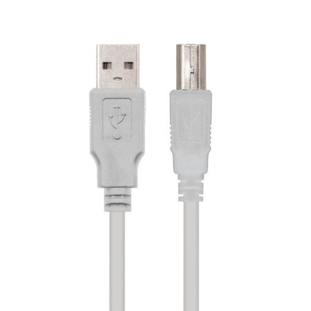Cable de Impresora USB-A 2.0 Macho a USB-B Macho 1m Nanocable