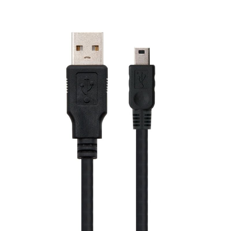 Cable USB 2.0 Nanocable 10.01.0401/ USB Macho - MiniUSB Macho/ 1m/ Negro Cable USB 2.0 Nanocable 10.01.0401/ USB Macho - MiniUSB Macho/ 1m/ Negro