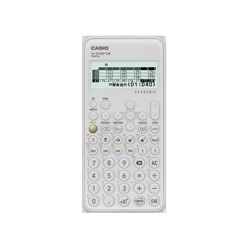 Casio Iberia FX-570SP Classwiz Calculadora Científica - 560 Funciones - Color Blanco Casio Iberia FX-570SP Classwiz Calculadora Científica - 560 Funciones - Color Blanco