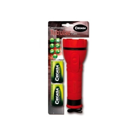 Linterna Profesional de 7 LEDS Cegasa - 2 Pilas LR20 incluidas