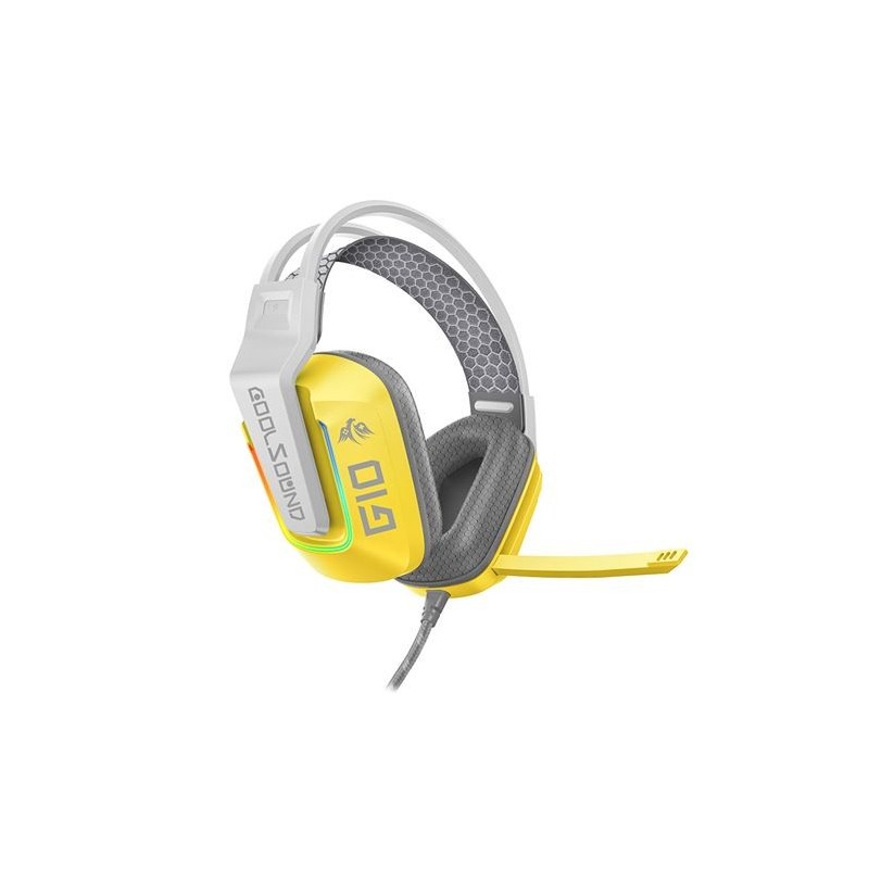 Auricular Gaming G10 Coolsound - Compatible con XBOX, PS5, PS4, Switch y PC - Amarillo Auricular Gaming G10 Coolsound - Compatible con XBOX, PS5, PS4, Switch y PC - Amarillo