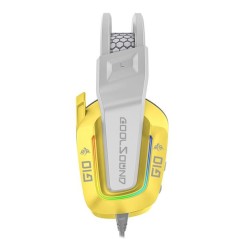 Auricular Gaming G10 Coolsound - Compatible con XBOX, PS5, PS4, Switch y PC - Amarillo