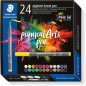 Pack de 24 Rotuladores Staedtler 371 Punta de Pincel Suave - Colores Vivos y Brillantes - Primera Calidad Pack de 24 Rotuladores Staedtler 371 Punta de Pincel Suave - Colores Vivos y Brillantes - Primera Calidad