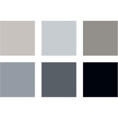 Pack de 6 Rotuladores Punta de Pincel Suave Staedtler 372 - Colores Grises Surtidos