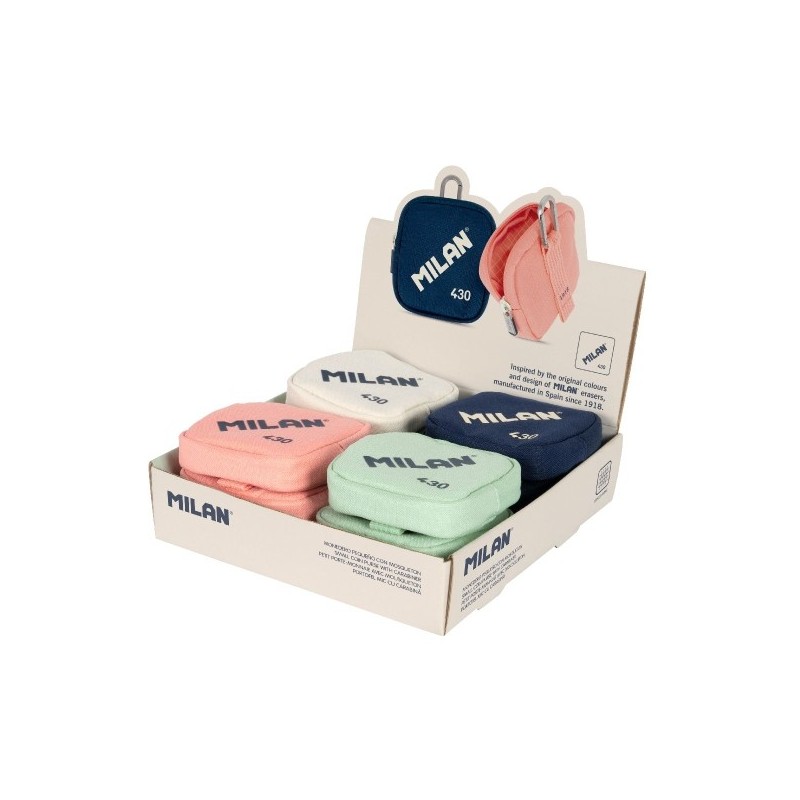 Expositor 12 Monederos 10,3x10x2,5cm Milan Colección 430 / Colores Surtidos