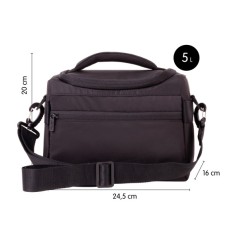 Bolsa Isotérmica Porta Alimentos 5L Milan Shadow Color negro