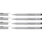 Pack de 4 Rotuladores Calibrados Faber-Castell Ecco Pigment - Color Negro Pack de 4 Rotuladores Calibrados Faber-Castell Ecco Pigment - Color Negro