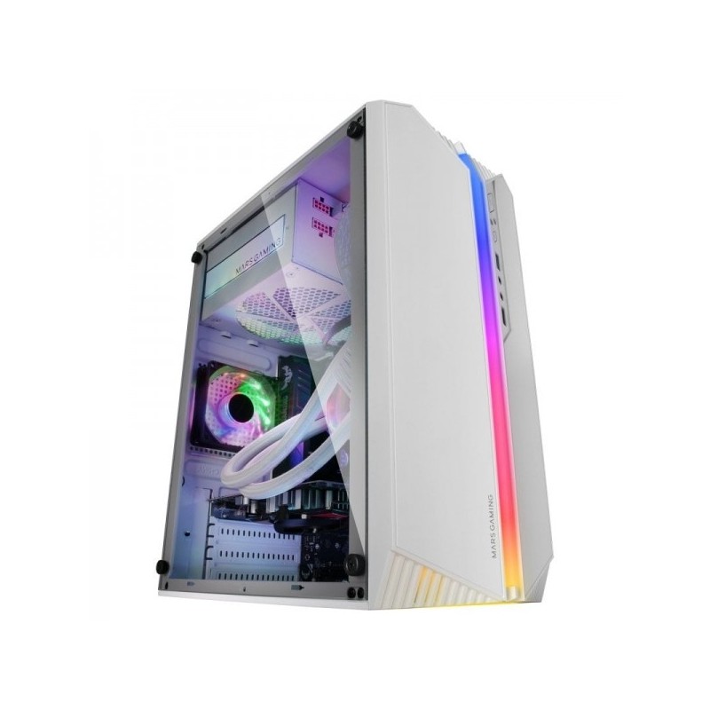 Caja Compacta Mars Gaming MC-S1 - Color Blanco