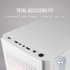 Caja Compacta Mars Gaming MC300 - Color Blanco