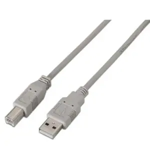 Cable USB 2.0 Impresora Aisens A101-0002/ USB Tipo-B Macho - USB Macho/ 1.8m/ Beige