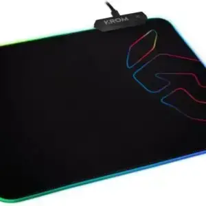 Alfombrilla Krom Knout RGB con Iluminación LED/ 320 x 270 x 3 mm